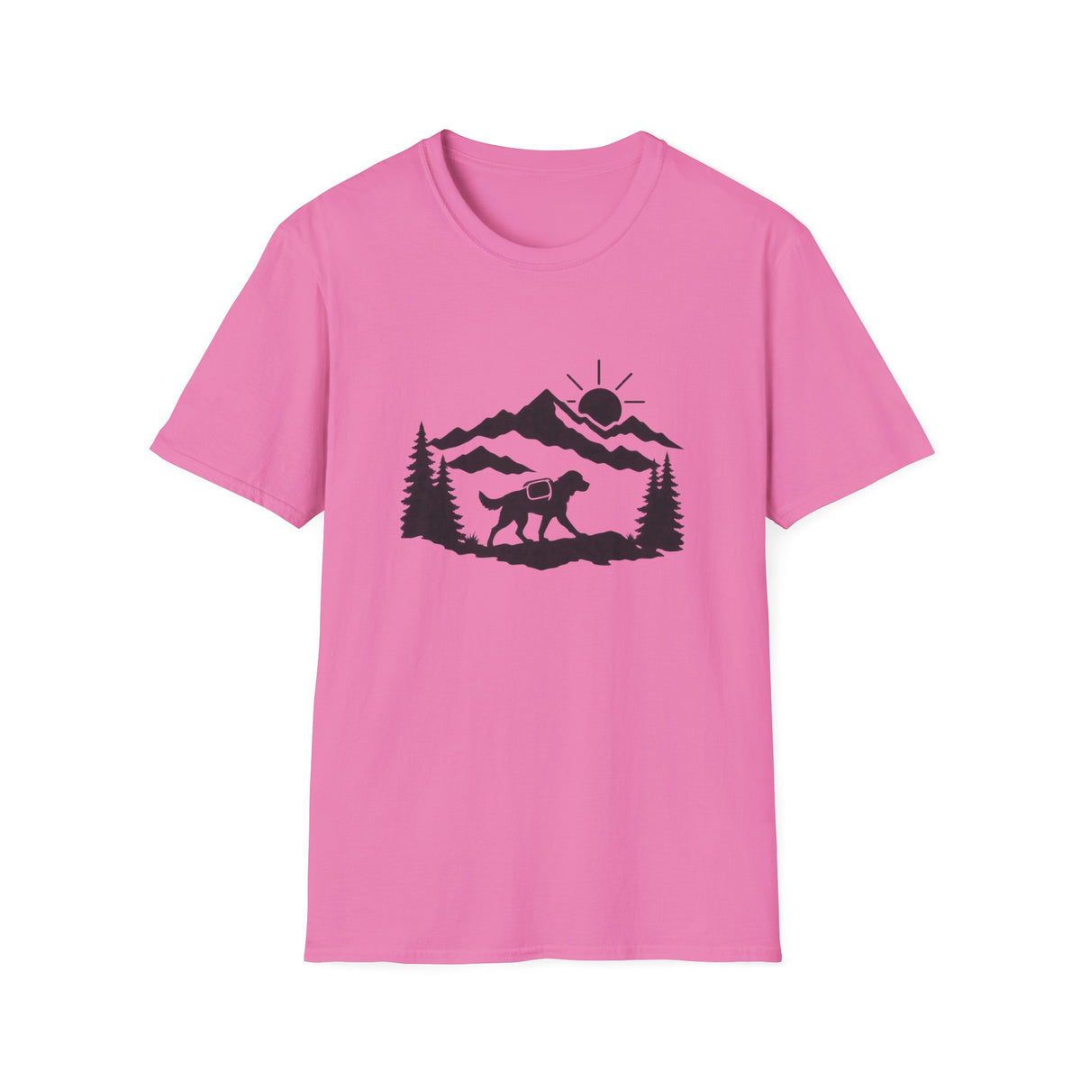 Hiker Dog Silhouette T-shirt