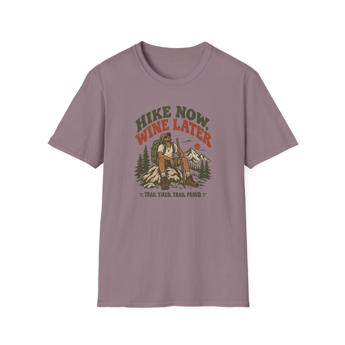 Hike Now Wine Later T-shirt