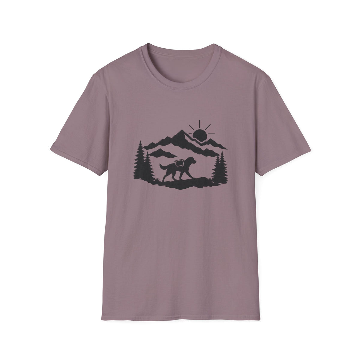 Hiker Dog Silhouette T-shirt